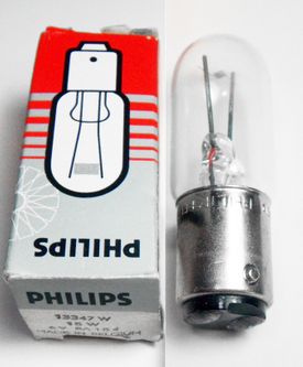 Philips 6V 15W small bayonet cap bulb - Zeiss West, Leitz Wetzlar &c